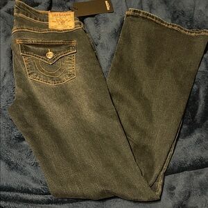 NWT True Religion Becca Mid rise Bootcut Indigo Denim Jeans